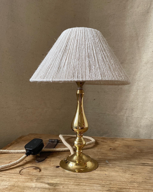 Pair of vintage brass table lamps