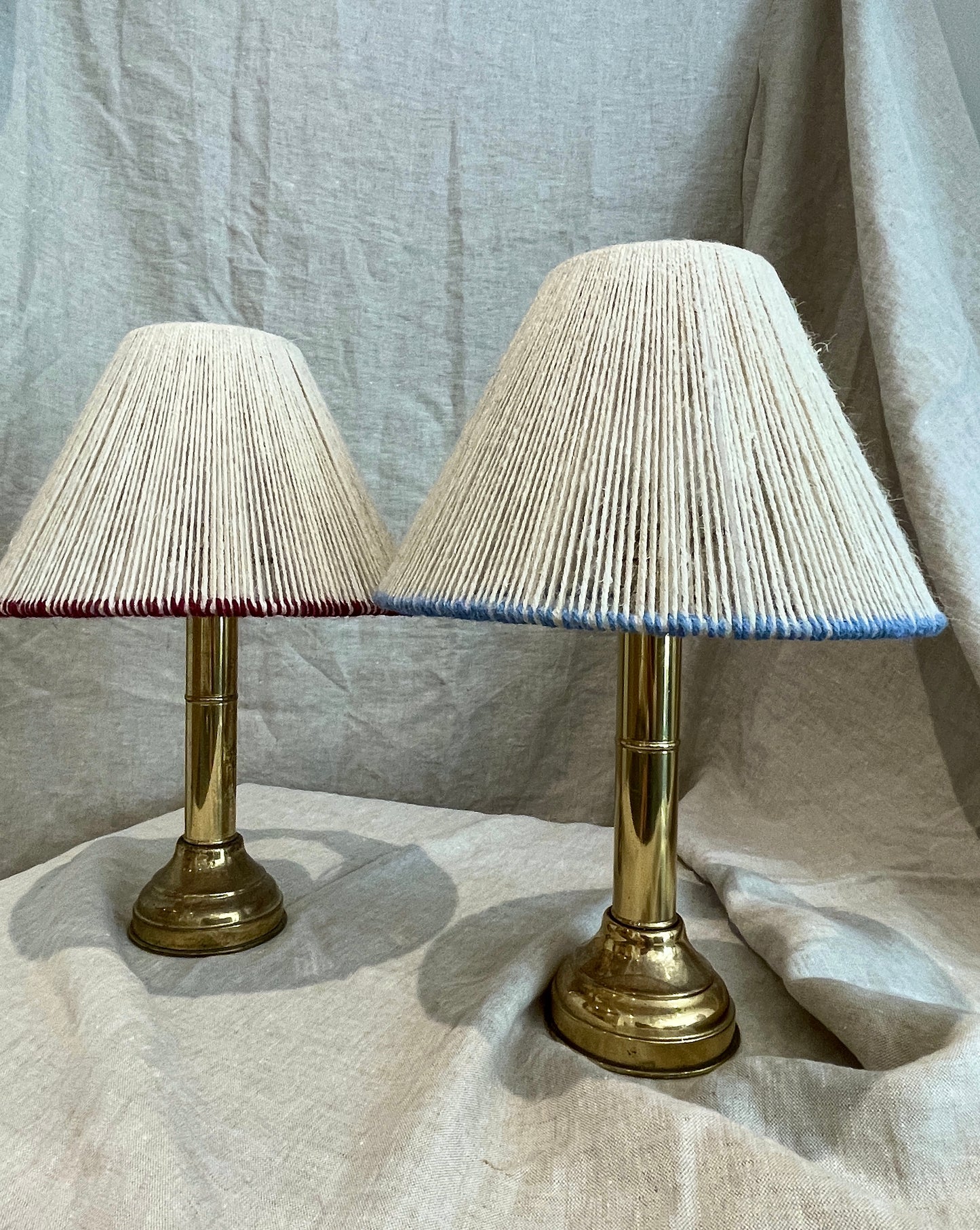 Antique brass lamp bases