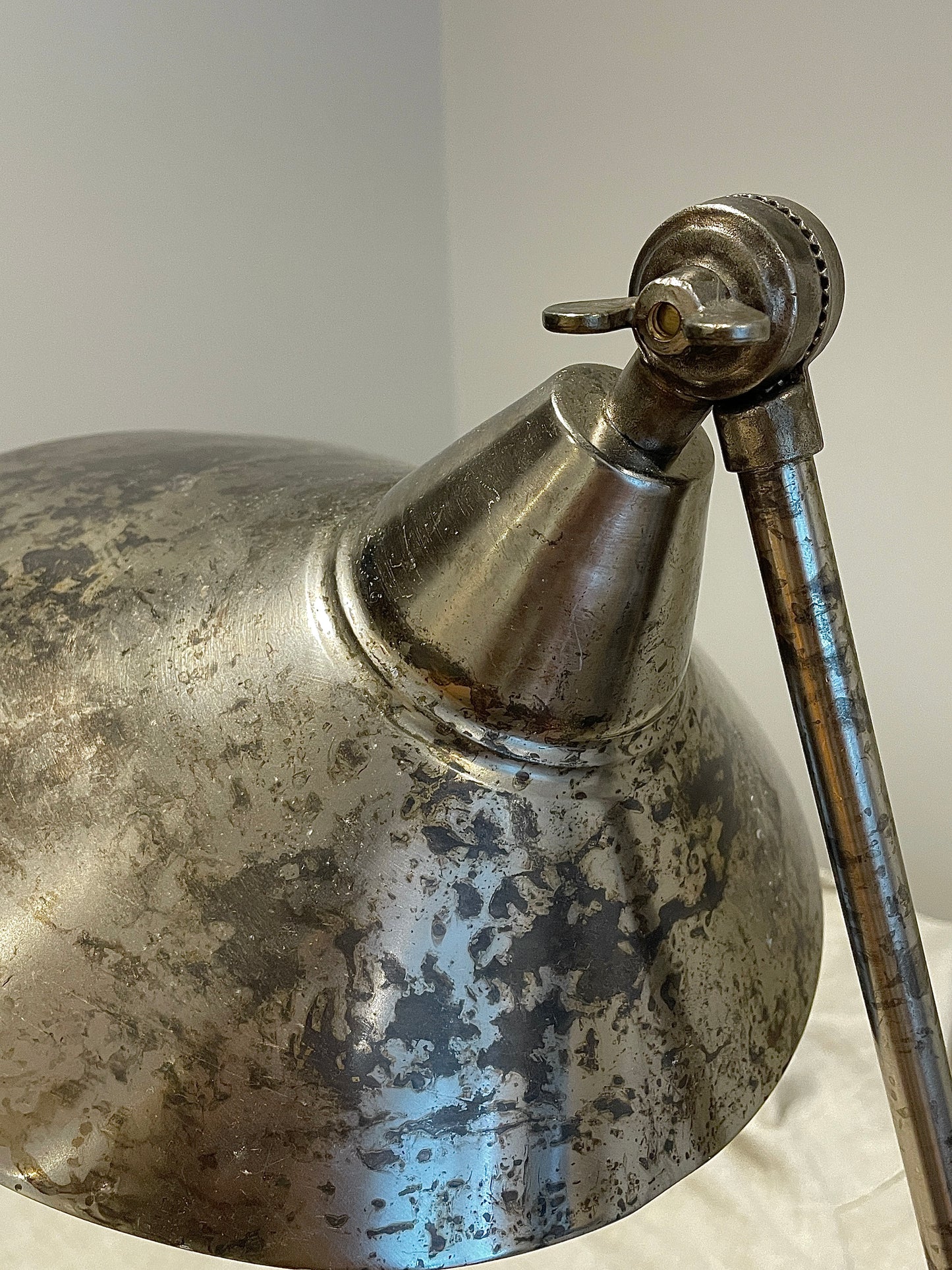 Steel table lamp