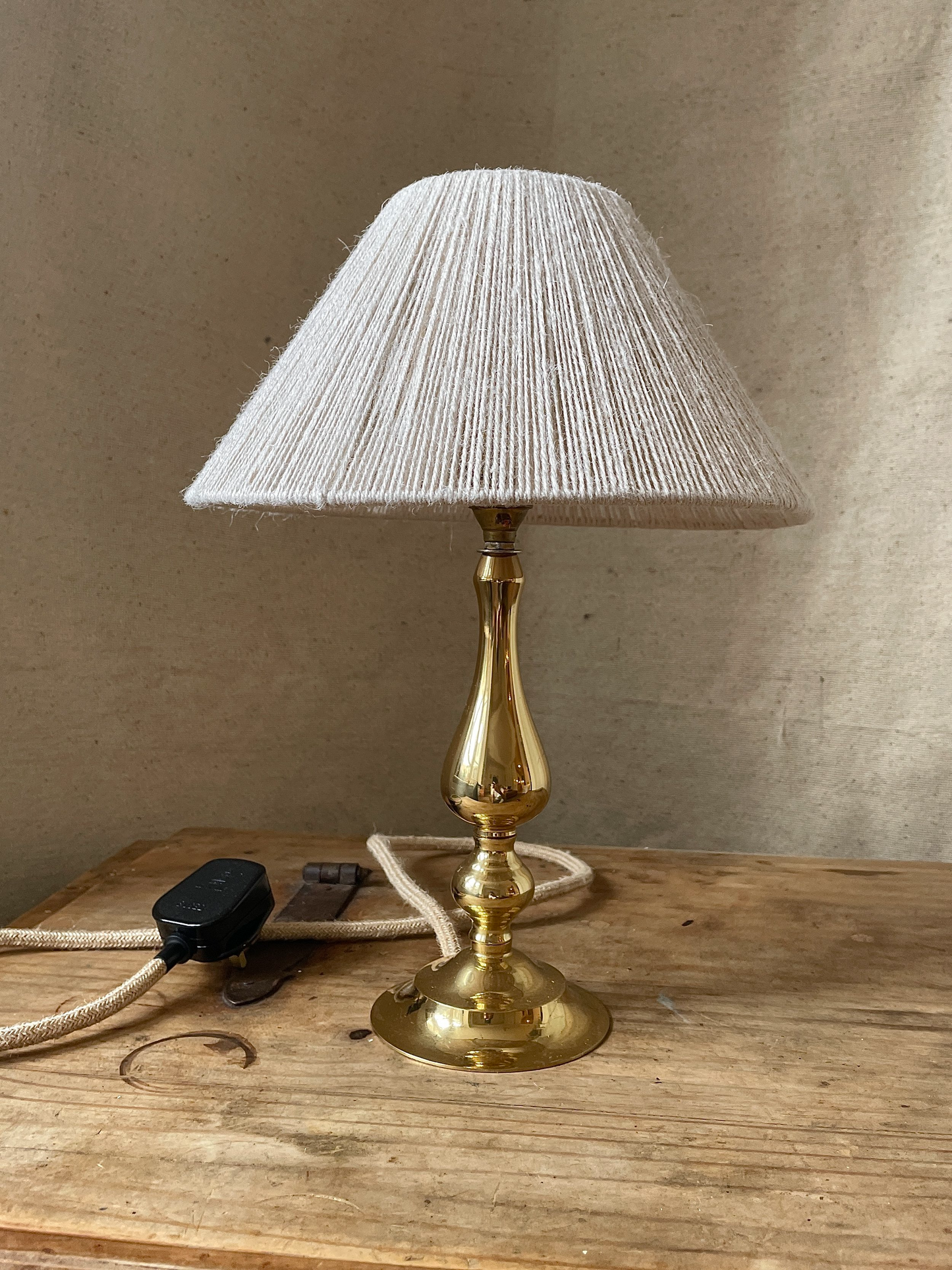 Vintage brass table lamp