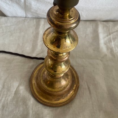 Solid brass table lamp