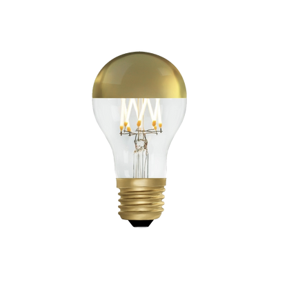 Large Globe 6 Watt Gold Mirrored Light Bulb